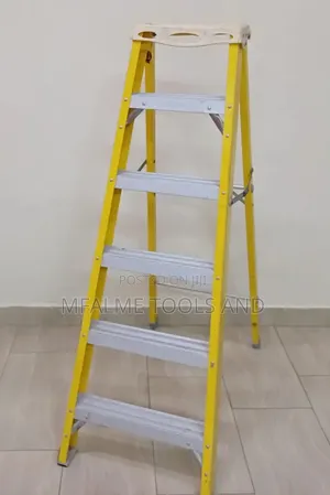 Ex-Uk 5-Step Ladder Fibreglass a-Frame Ladder