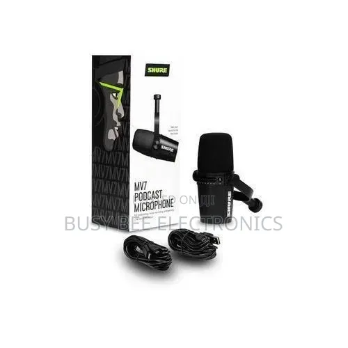 Shure MV7 Podcast Microphone (Black)