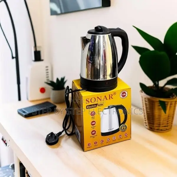 Safe 360° Rotational Base Stainless Steel Electric Kettle
