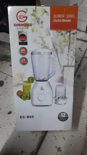 1.8 Litres Eurochef 2-in-1 Blender With Grinder - 650Watts