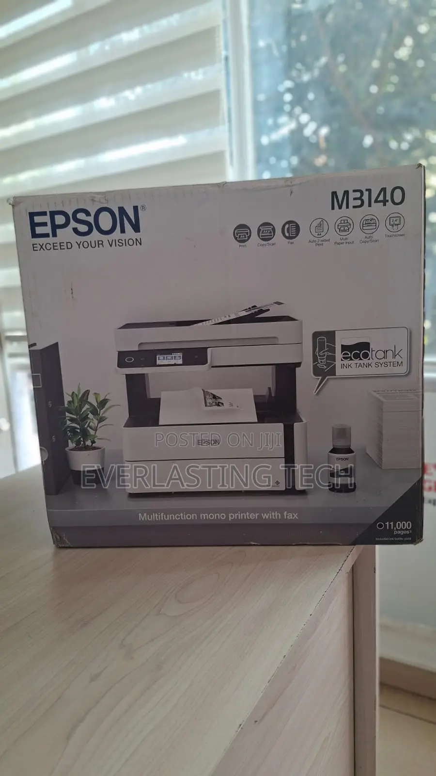 Epson Ecotank M3140 Mono Duplex 4 in 1 Ink Tank Printer