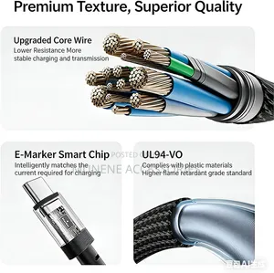 C to USB-C Cable 8 Inch, 240W PD Fast Charging Type-C Data Transfer