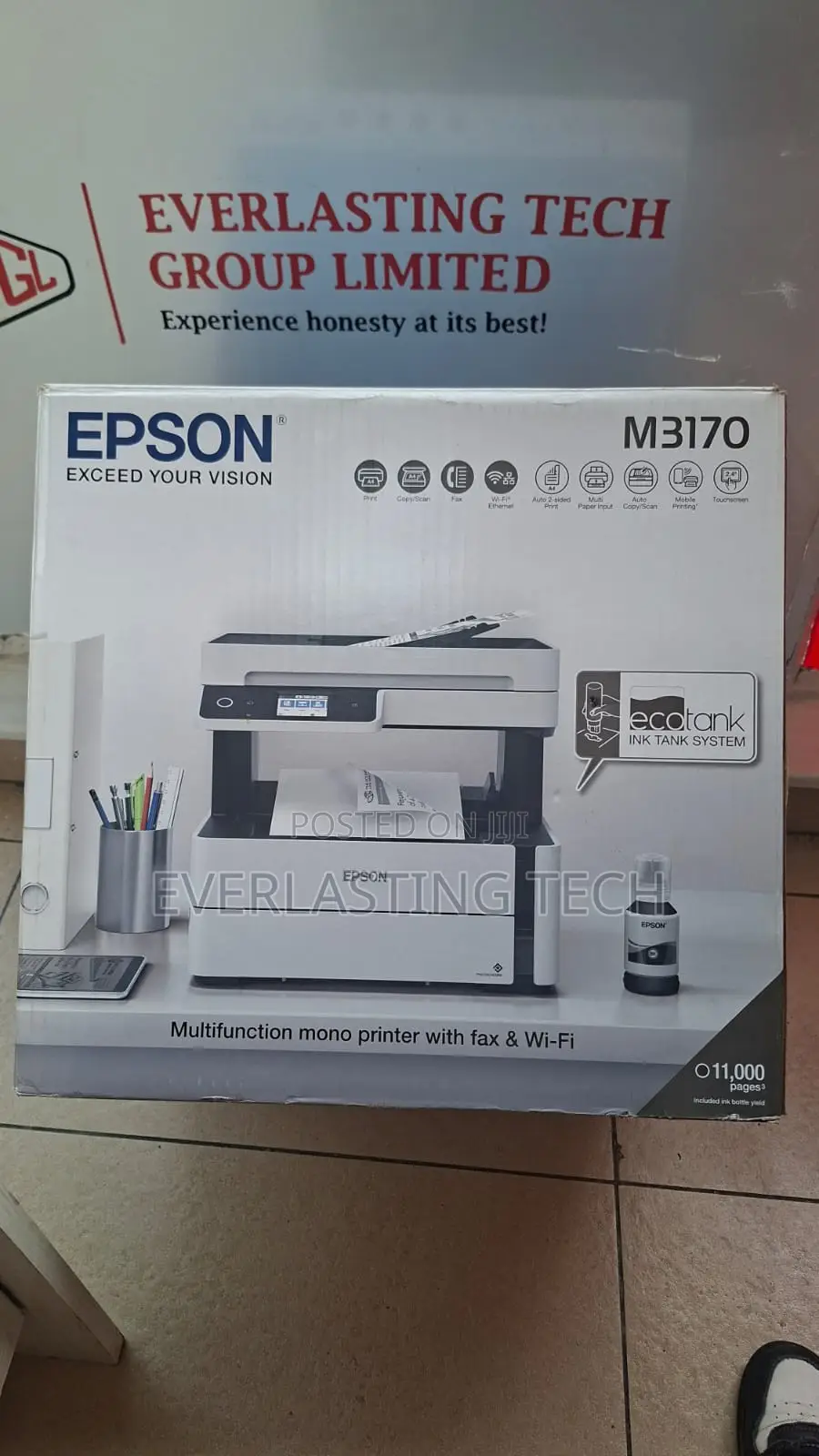 Epson Ecotank M3170 Mono Printer