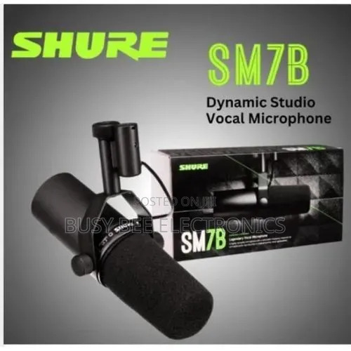 Shure SM7B Dynamic Studio Vocal Microphone.