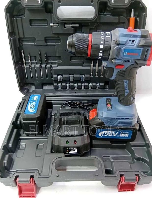 Bosch 198V Li-Ion Brushless Cordless Drill Kit, - main view