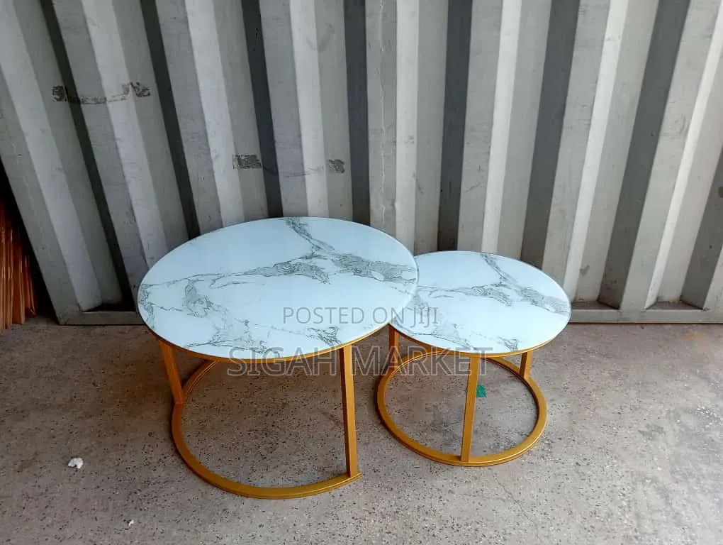 Nesting Coffee Table Black White