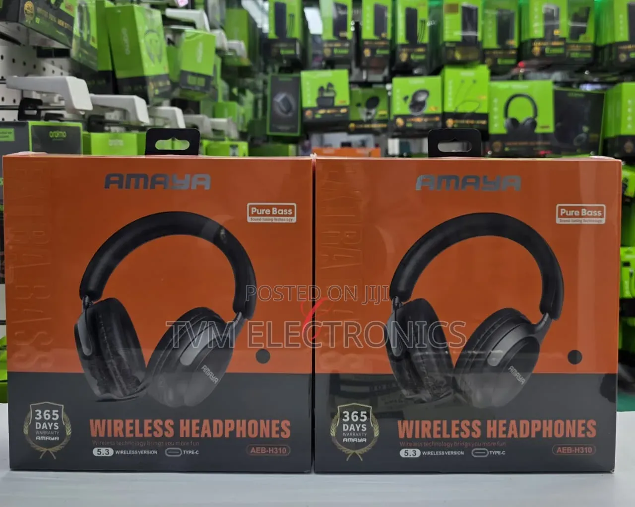 Amaya AEB-H310 PureBass Wireless Bluetooth Headphones