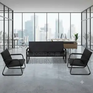 Office Sofa; Executive Five Seaters Leather Reception Sofa Set Bench