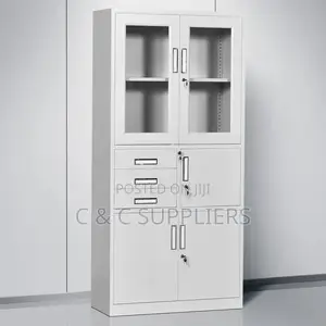 Lockable Steel Office Cabinet With 3 Drawers