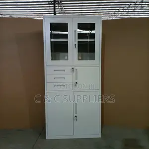 Lockable Steel Office Cabinet With 3 Drawers