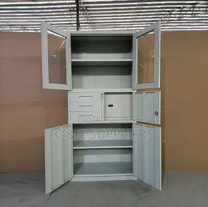 Lockable Steel Office Cabinet With 3 Drawers