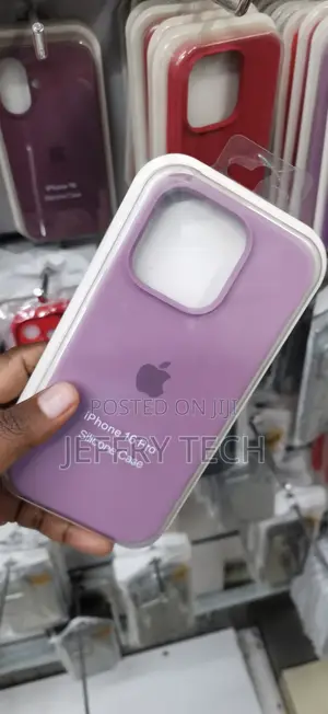 iPhone 16 Pro Silicone Case in a Light Purple Shade