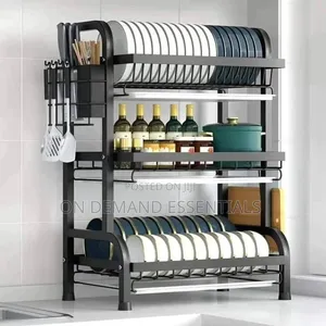Original High Quality Heavy Duty 3 Tier Dish Rack With Cutlery Holder