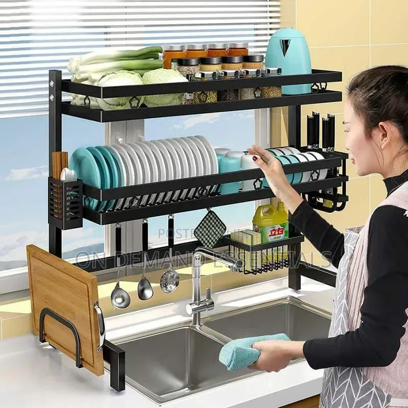 Double Layer Over the Sink Dish Rack