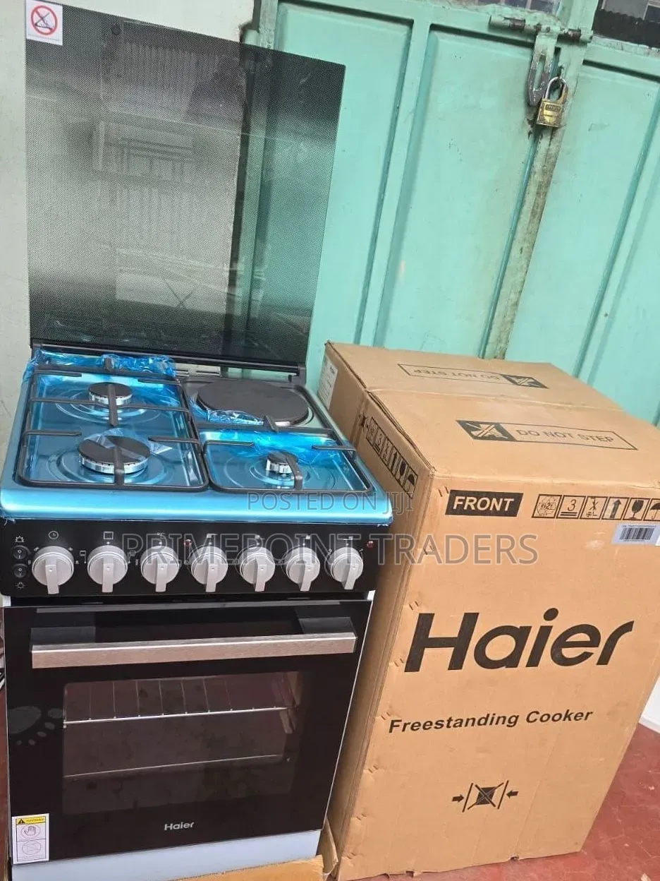 Haier 50×60 3 Gas + 1 Electric Cooker – Versatile Cooking Made Easy