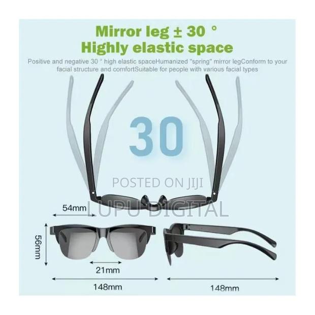 Bluetooth Wireless Smart Audio Sun Glasses S-01 Sunglasses - thumbnail 2