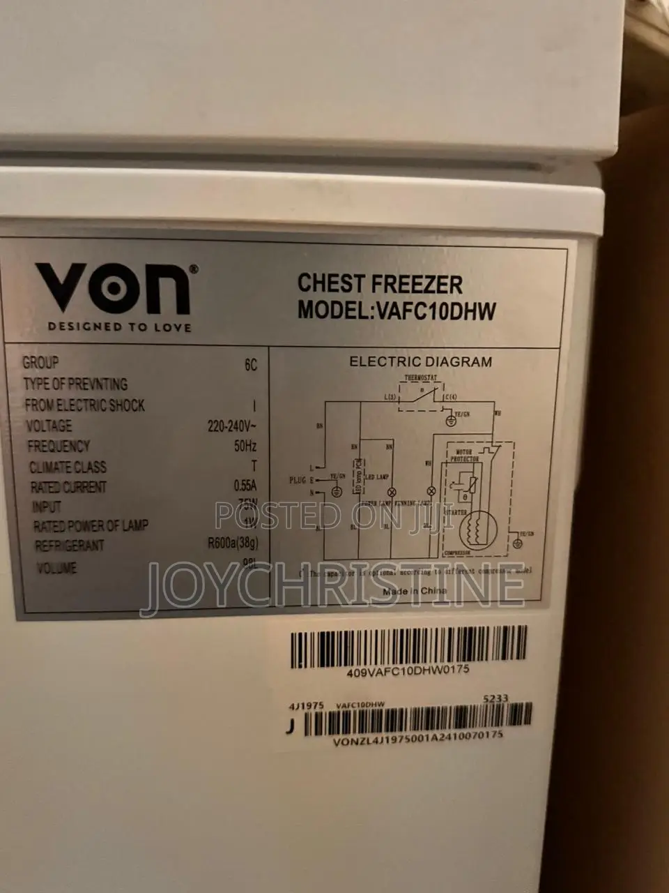 Chest Freezer for Sale
