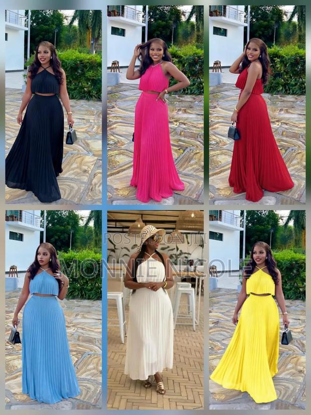 Summer Ladies Two Piece Skirt Set