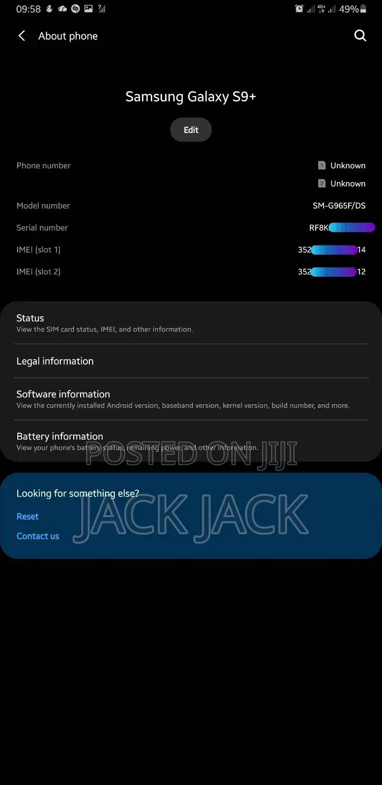 Samsung Galaxy S9 Plus 64 GB Gray
