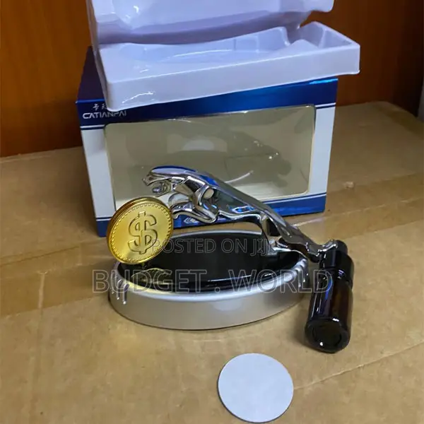 Premium Jaguar Solar Car Air Freshener With Rotating Aroma Diffuser