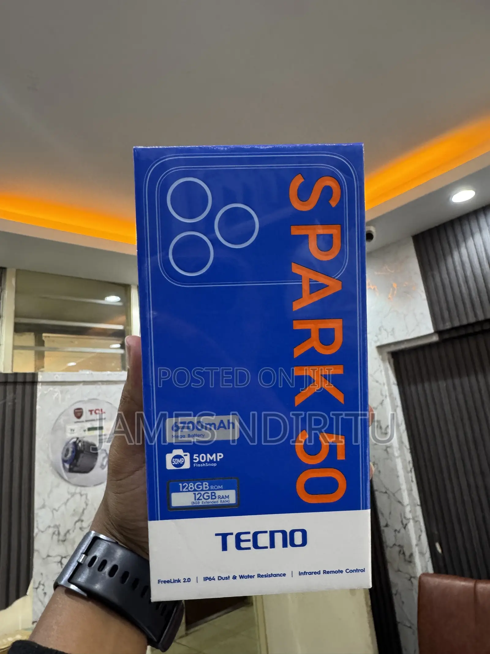 New Tecno Spark 50 128 GB Blue