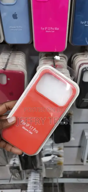 Orange-Red Case Is Molded for the iPhone 17 Pro.