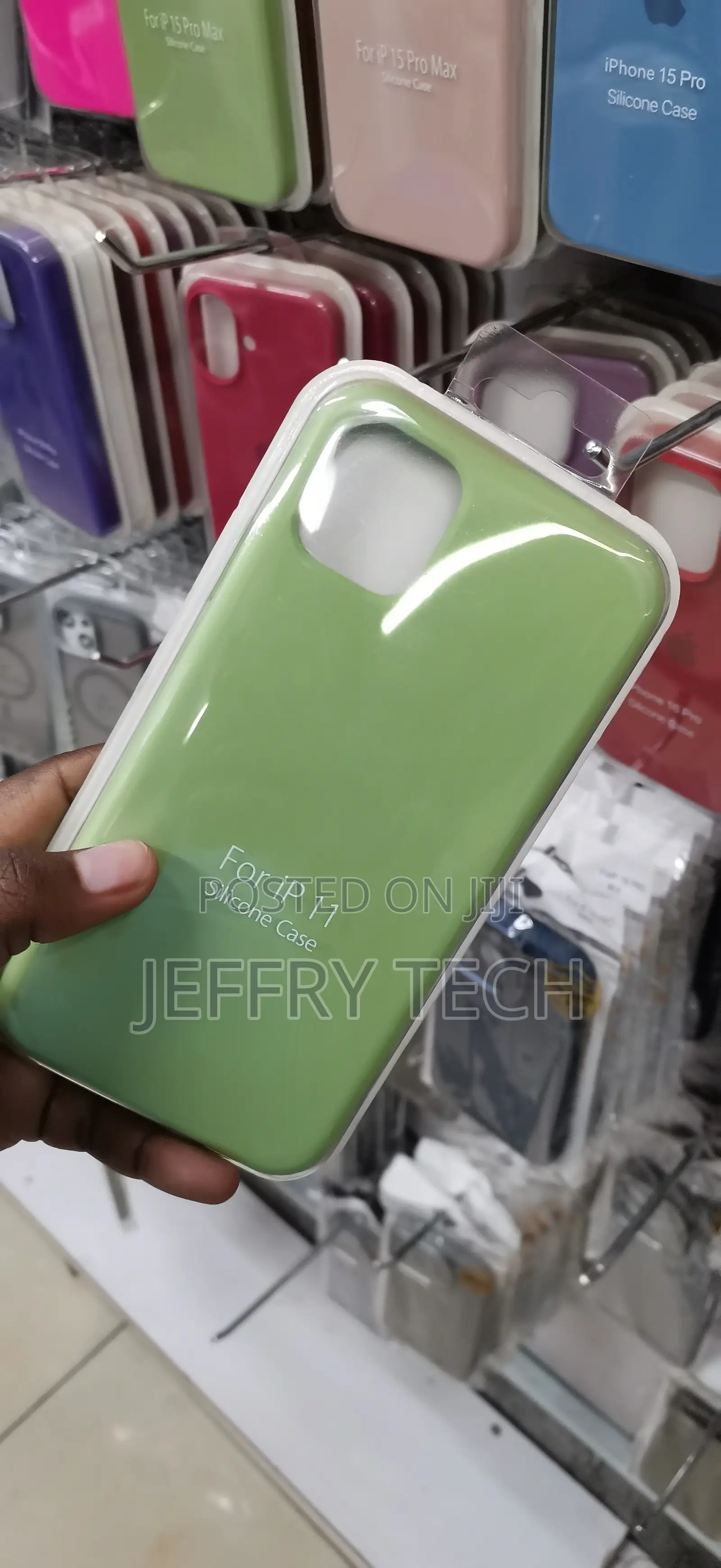 iPhone 11 Light Green Liquid Silicone Case