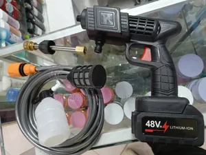 Portable Power Washer Cordless Car Wash Gun With Foam Cannon Suction