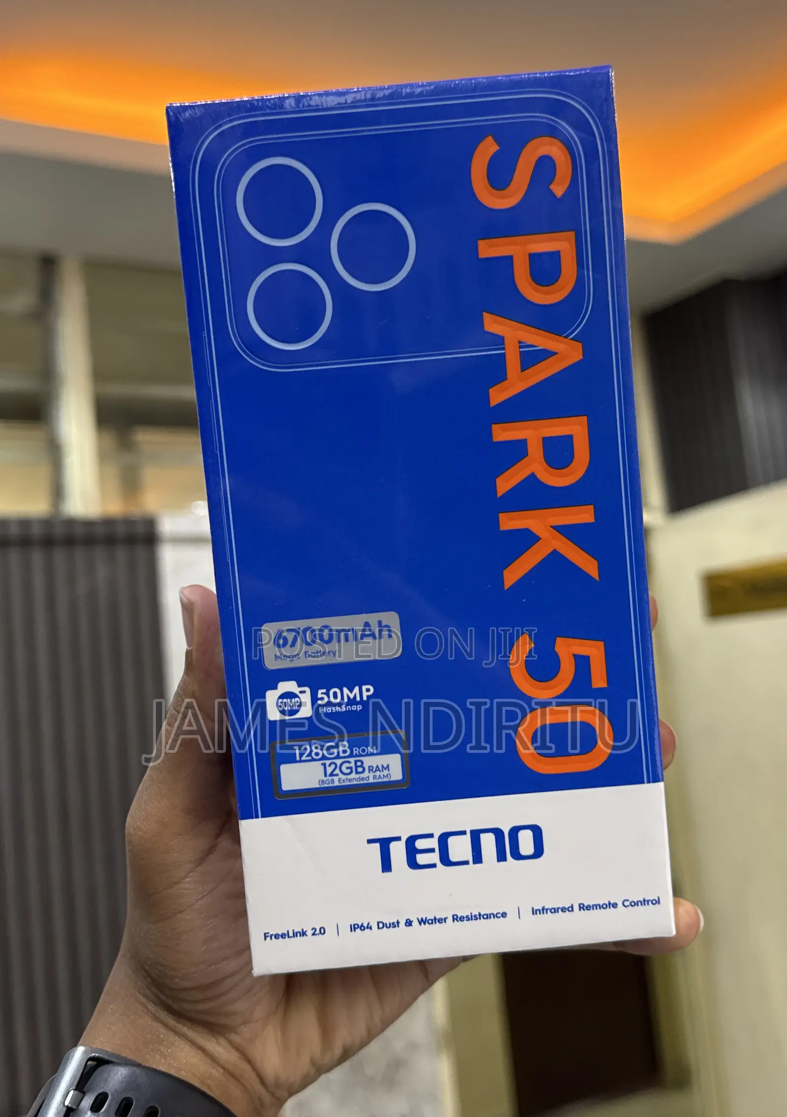 New Tecno Spark 50 128 GB Black