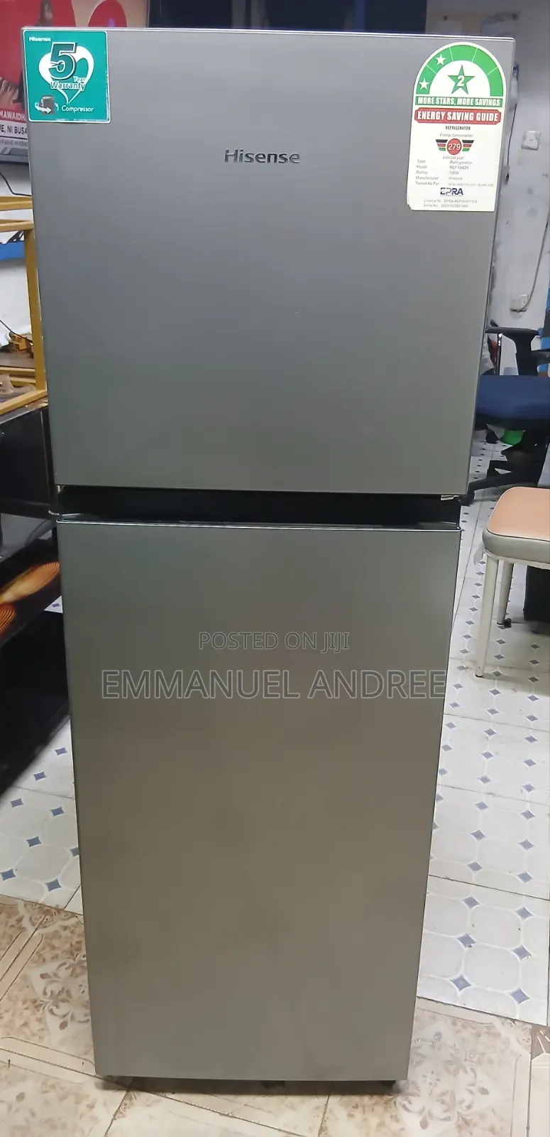 Hisence Fridge 135 Liters