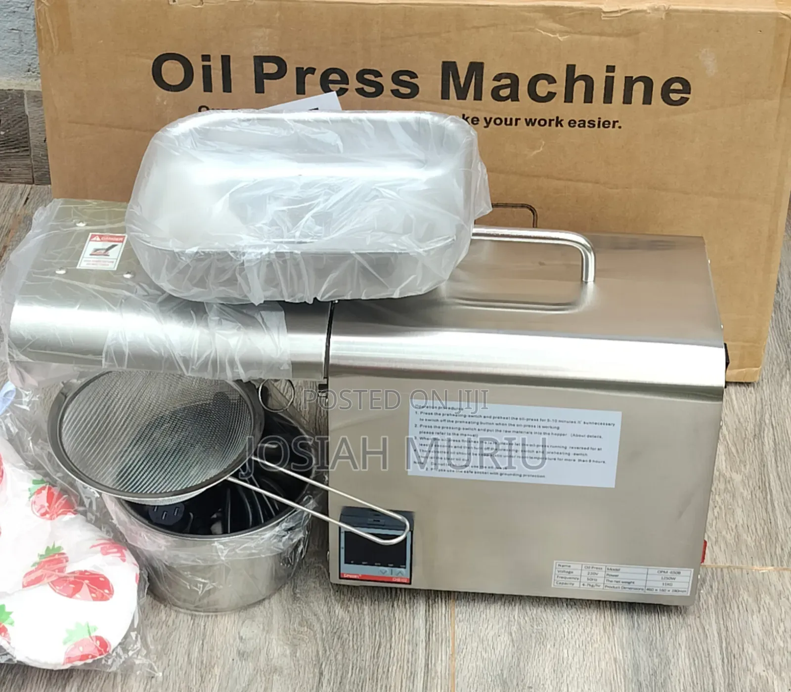 Cold Press Oil Machine