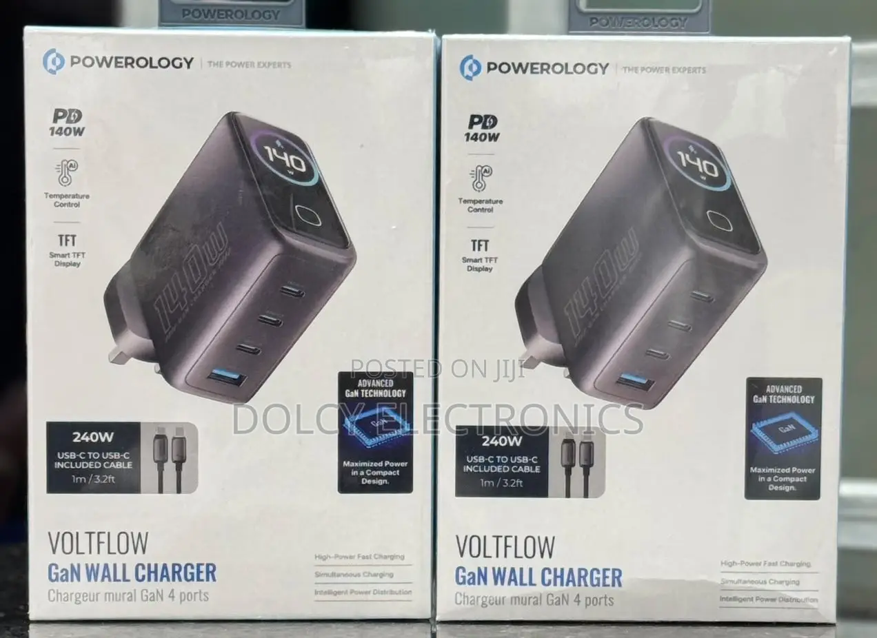 Powerology Voltflow Gan Wall Charger