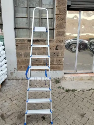 Household Aluminum 8 Step Ladder