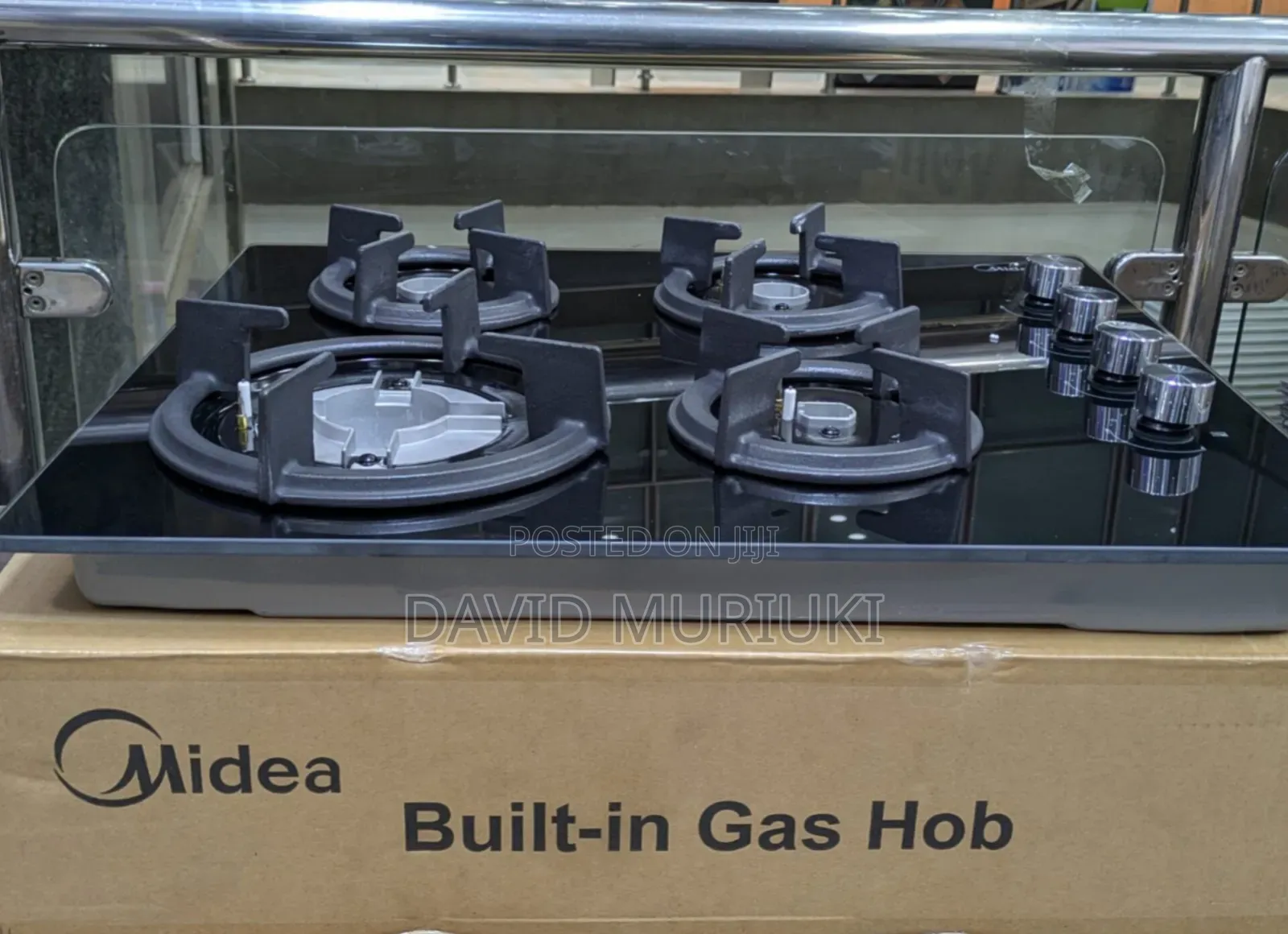 Midea 60cm SS Gas Hob Inbuilt Cooker.