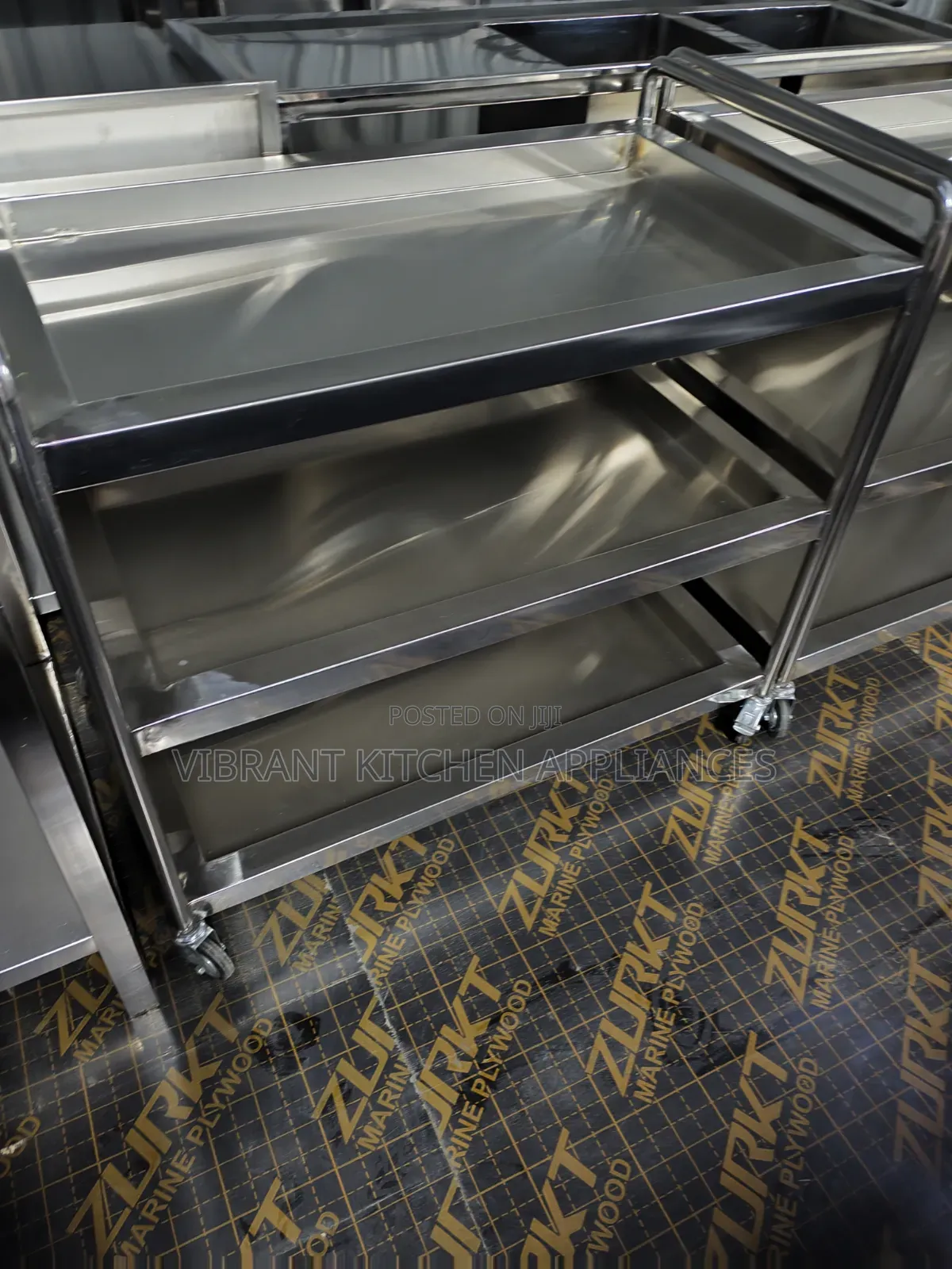 Three‐Tier Stainless Steel
