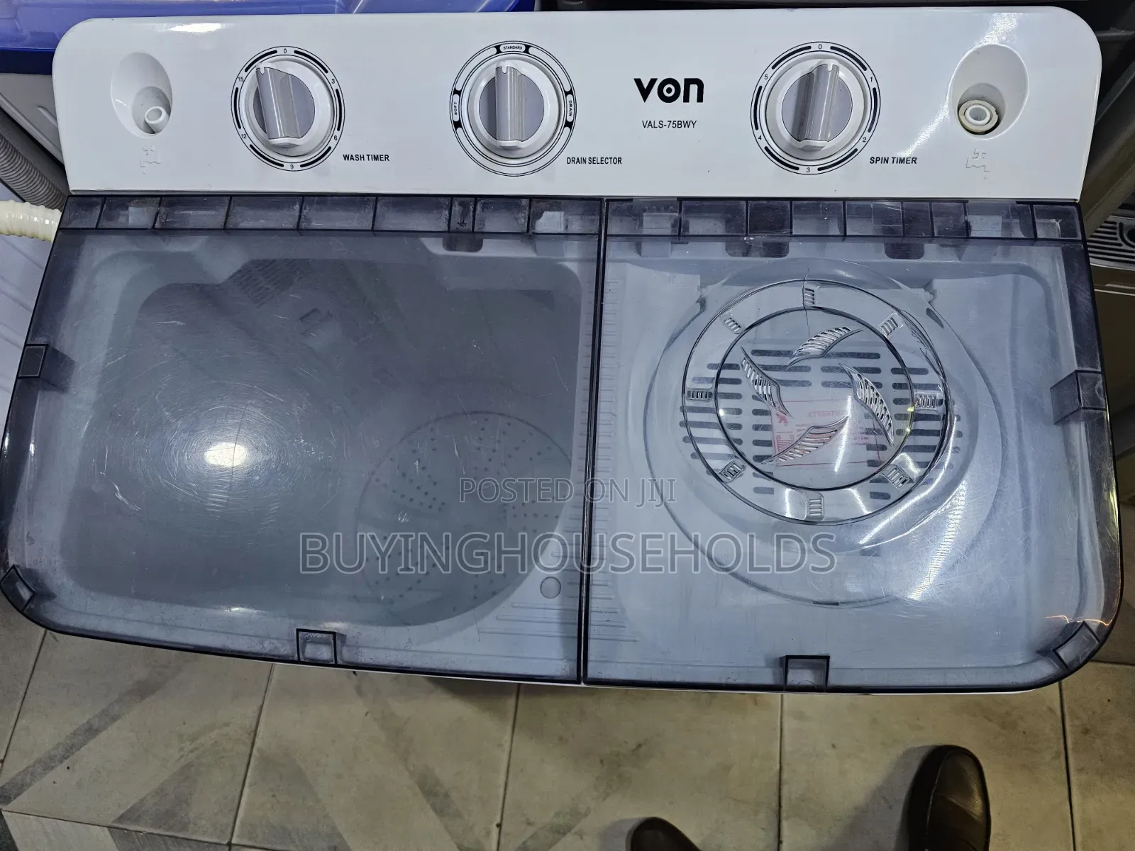 Von 7kg Twin Tub Washing Machine