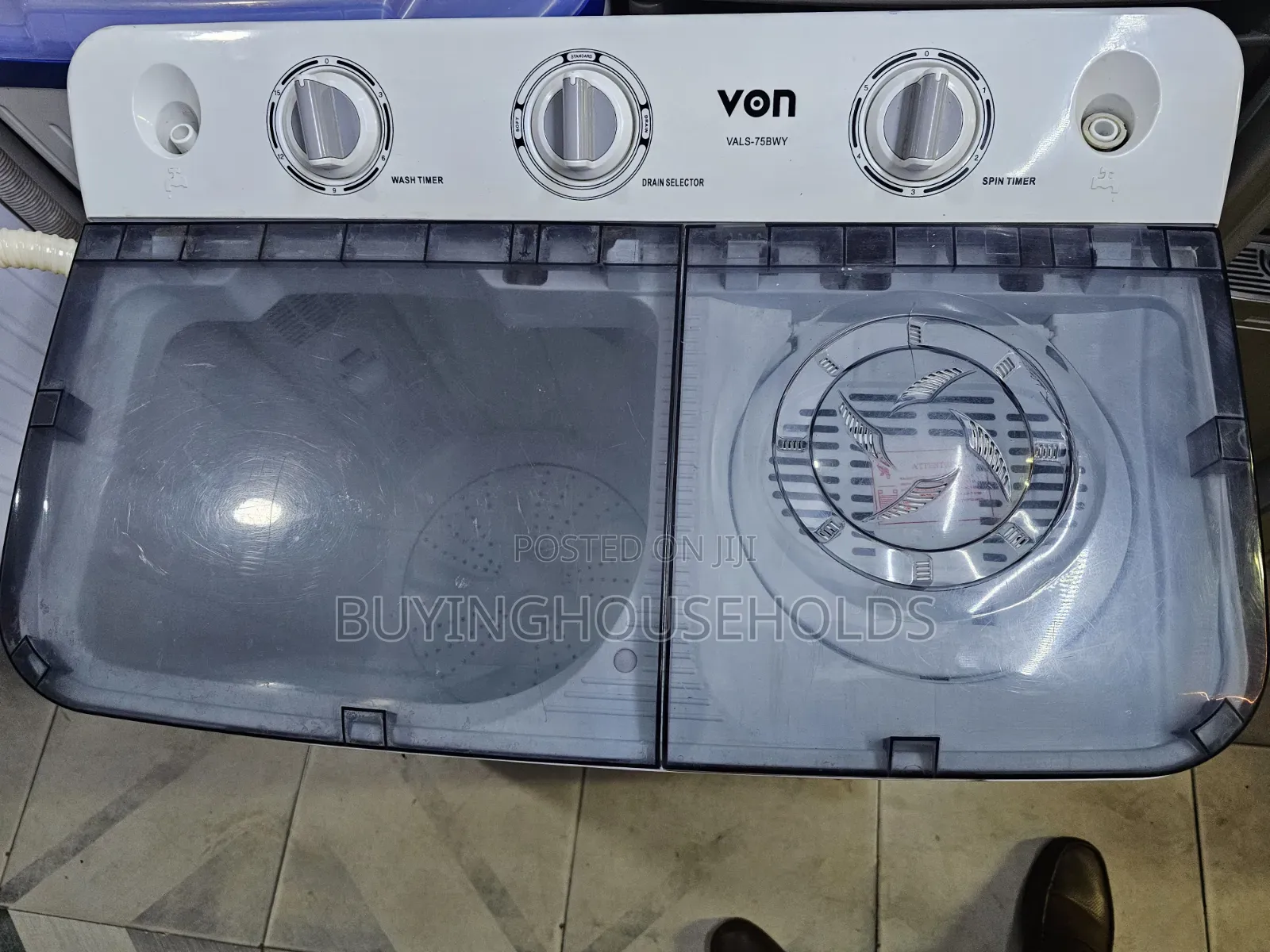 Von 7kg Twin Tub Washing Machine
