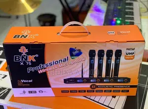 BNK X 75 Four Handheld Wireless Microphone Kit With Multi-Display Rece