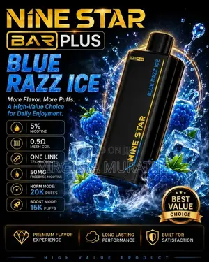 Blue Razz Ice Disposable Vape Rechargeable Long-Lasting Performance