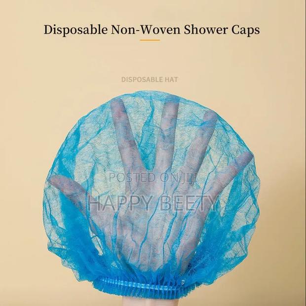 100pcs 19" Disposable Non Woven Hair Nets * at  - thumbnail 3