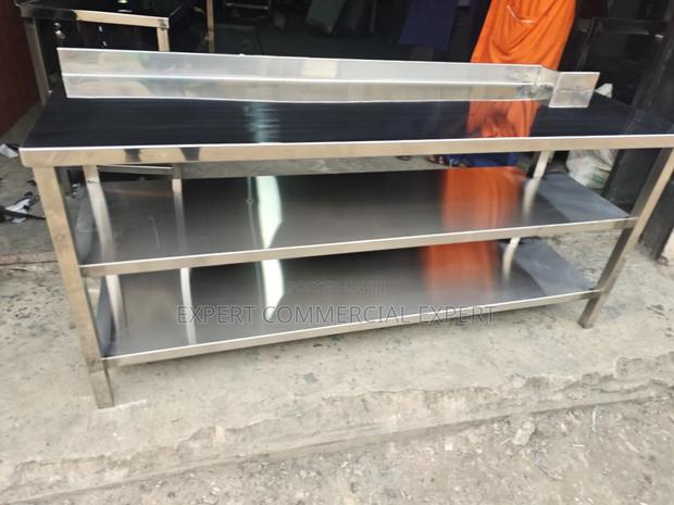 Stainless Steel Three Tier Table - thumbnail 2