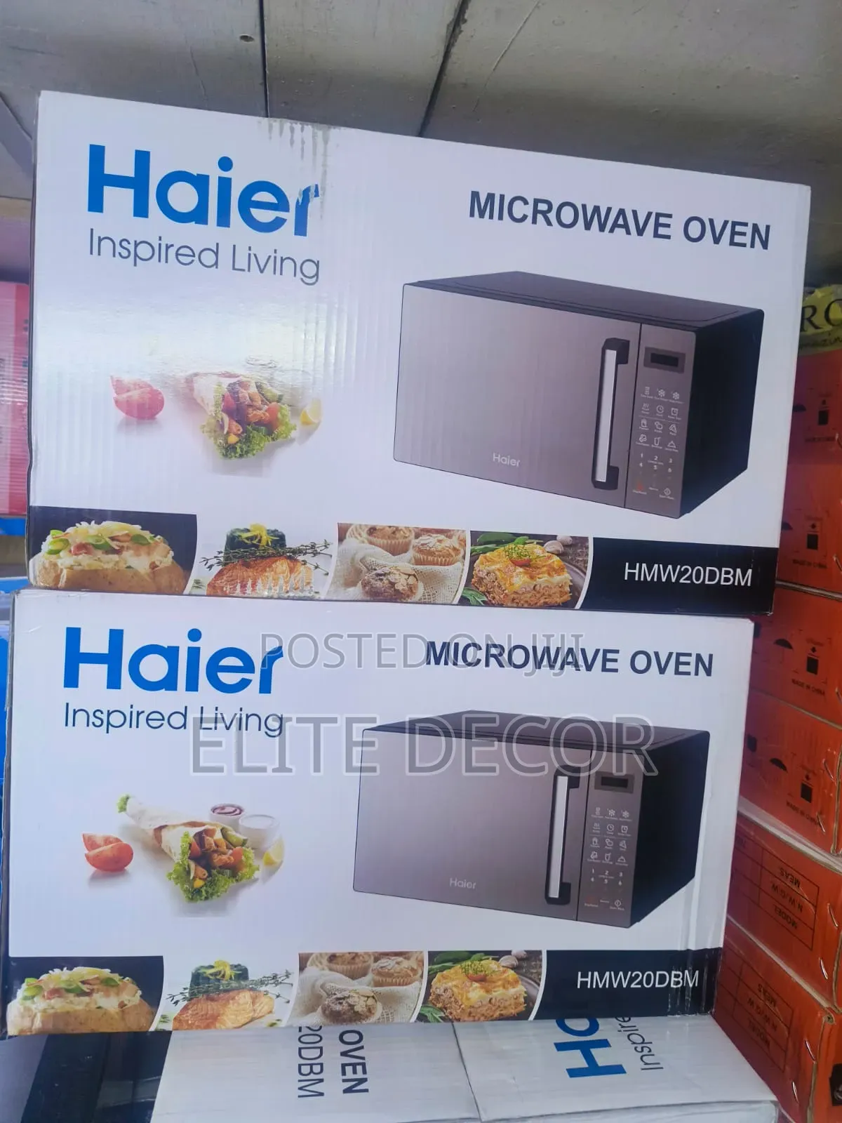 Haier 20L Digital Microwave Oven – 700W Mirror Glass Finish