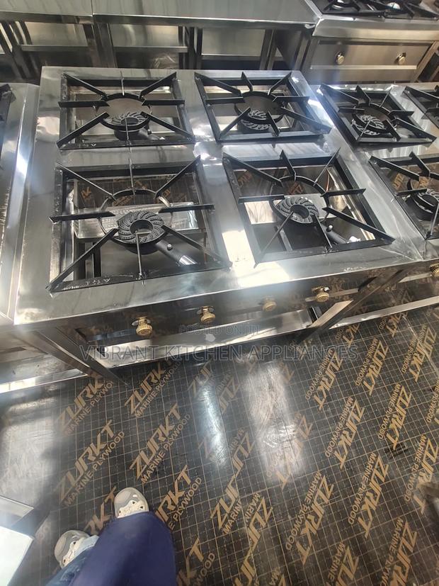 Four‐Burner Square Stainless Steel Cooker - thumbnail 2