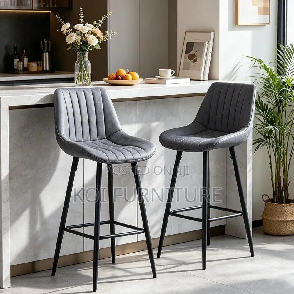 Barstools; Leather Counter Reception Home Barstools