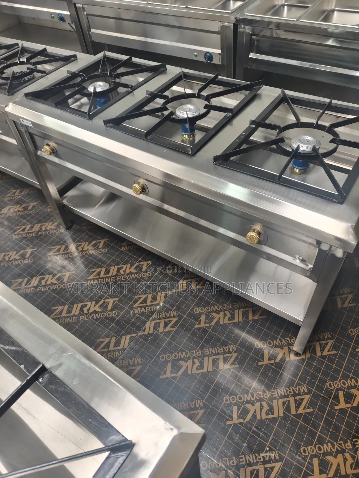Three‐Burner Stainless Steel