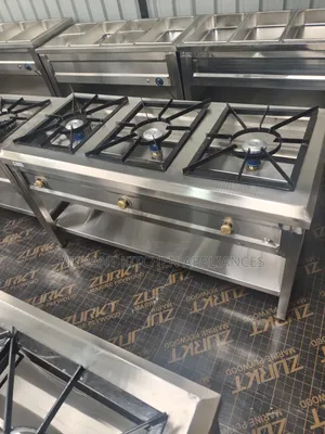 Three‐Burner Stainless Steel