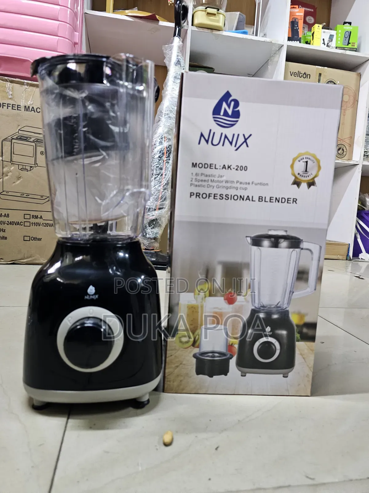 Nunix 2 in 1 Blender With Grinder