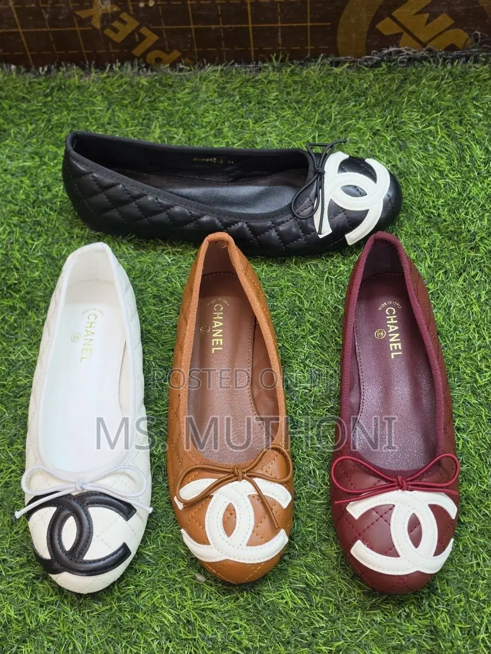 Chanel Coco Beach Cambon XL CC Ballet Flats