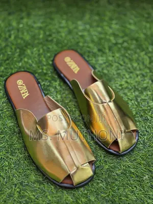 Zara Open-Toe Flat Leather Sandals Size 37-41