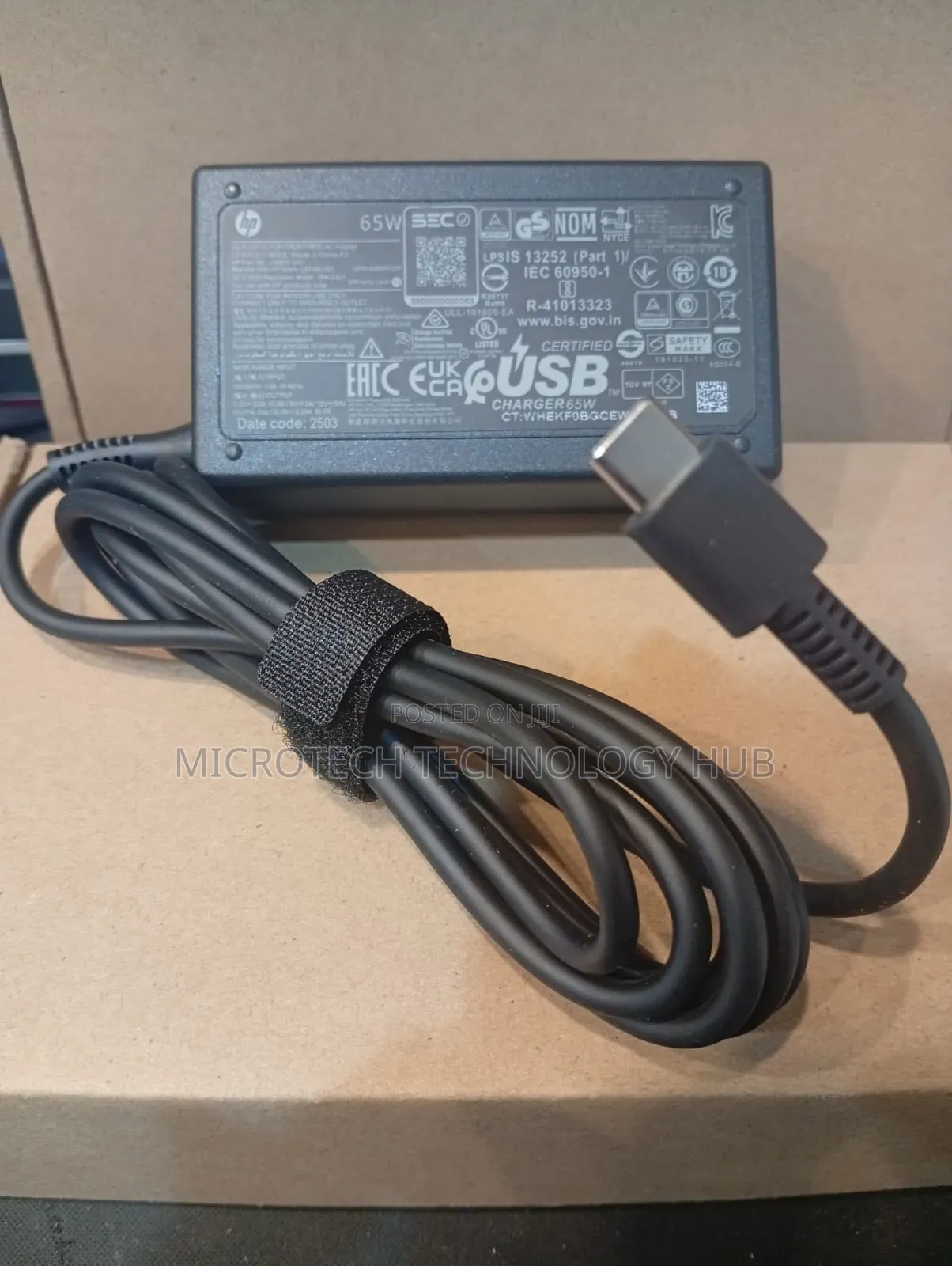 HP Type- C Laptop Charger 65w 20v 3.25a